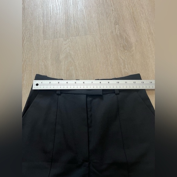 COS Wool Black Wide-leg Crop Trousers - Picture 10 of 13